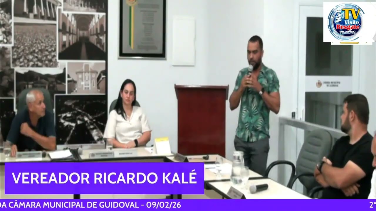 📌 **REPOST – REUNIÃO EXTRAORDINÁRIA DA CÂMARA MUNICIPAL DE GUIDOVAL – 09/02/2026** 🎙️ **Cortes**