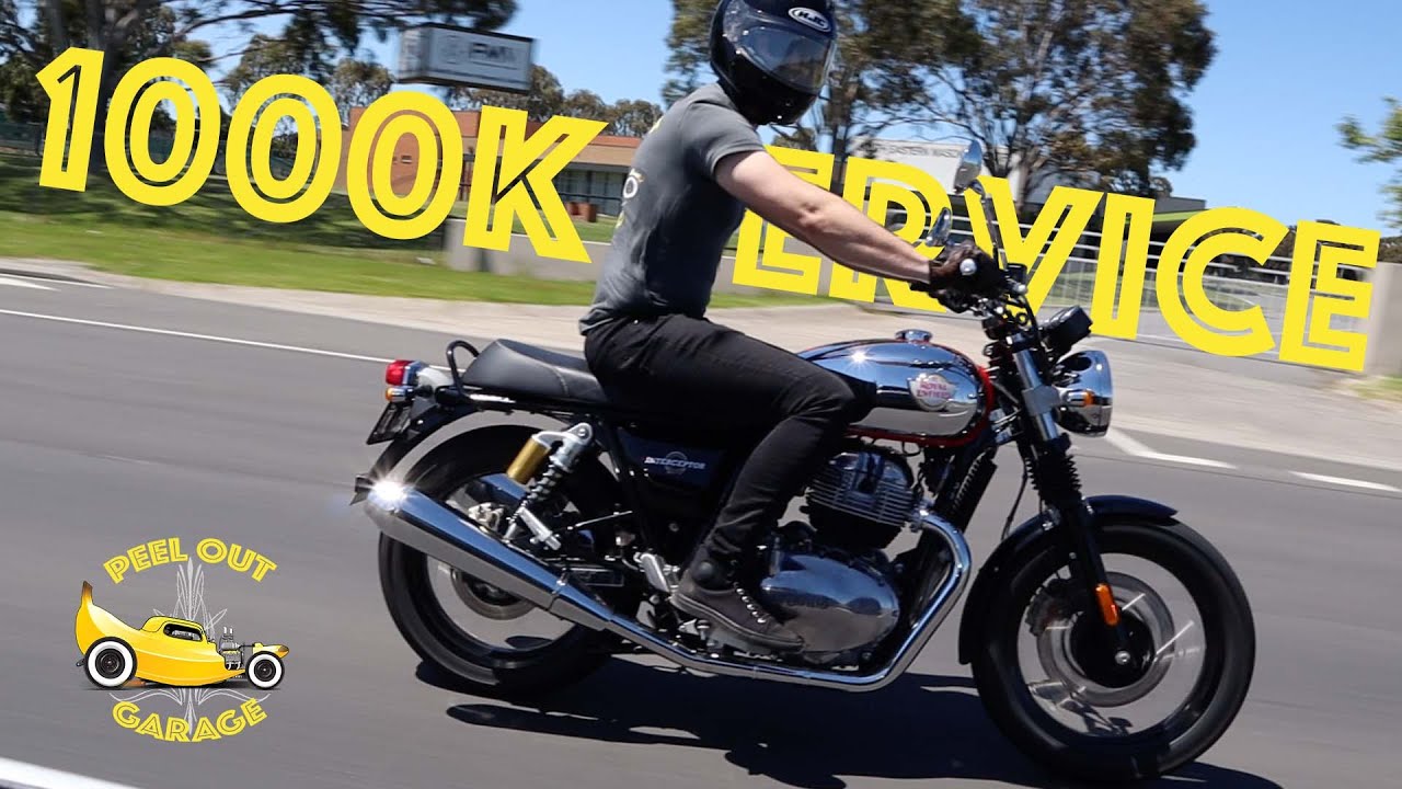 Royal Enfield Interceptor 650 - 1000km Service & Valve adjustment | Oil filter Change |