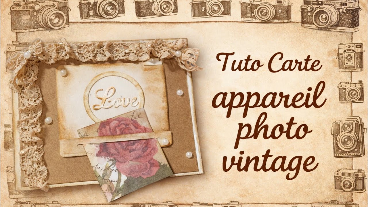 TUTO Carte VINTAGE / SCRAPBOOKING 