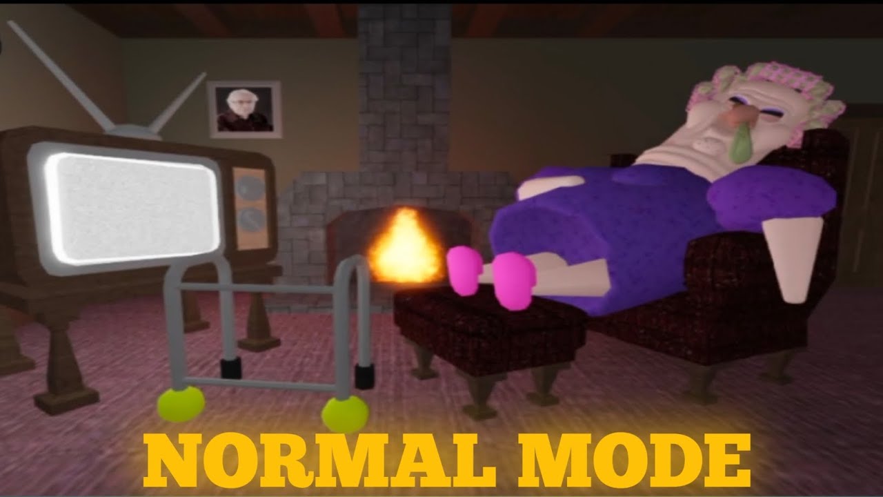 GRUMPY GRAN! ROBLOX (SCARY OBBY) 4K GAMEPLAY ! 