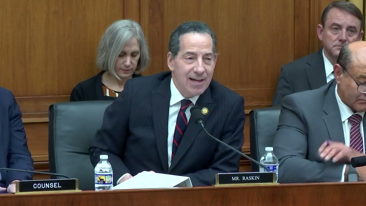 Ranking Member Jamie Raskin opening remarks at antitrust subcommittee hearing