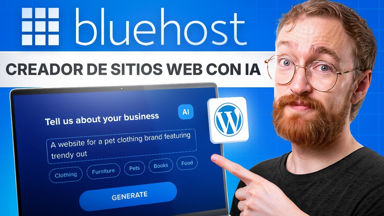 Tutorial del Constructor de Sitios Web con IA de Bluehost 2026 - Paso a Paso para Principiantes
