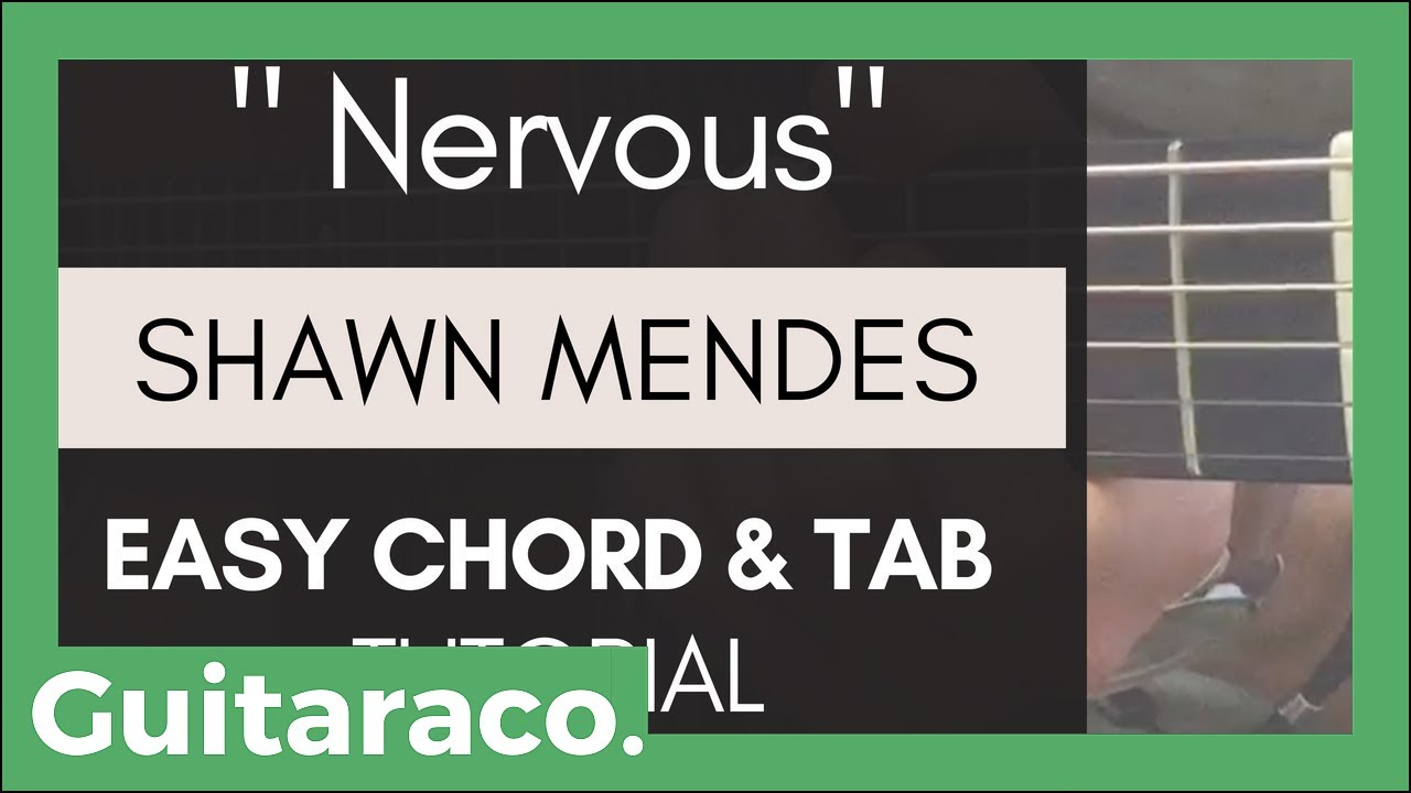 Shawn Mendes - Nervous // EASY Guitar Tutorial (Chords & TAB)