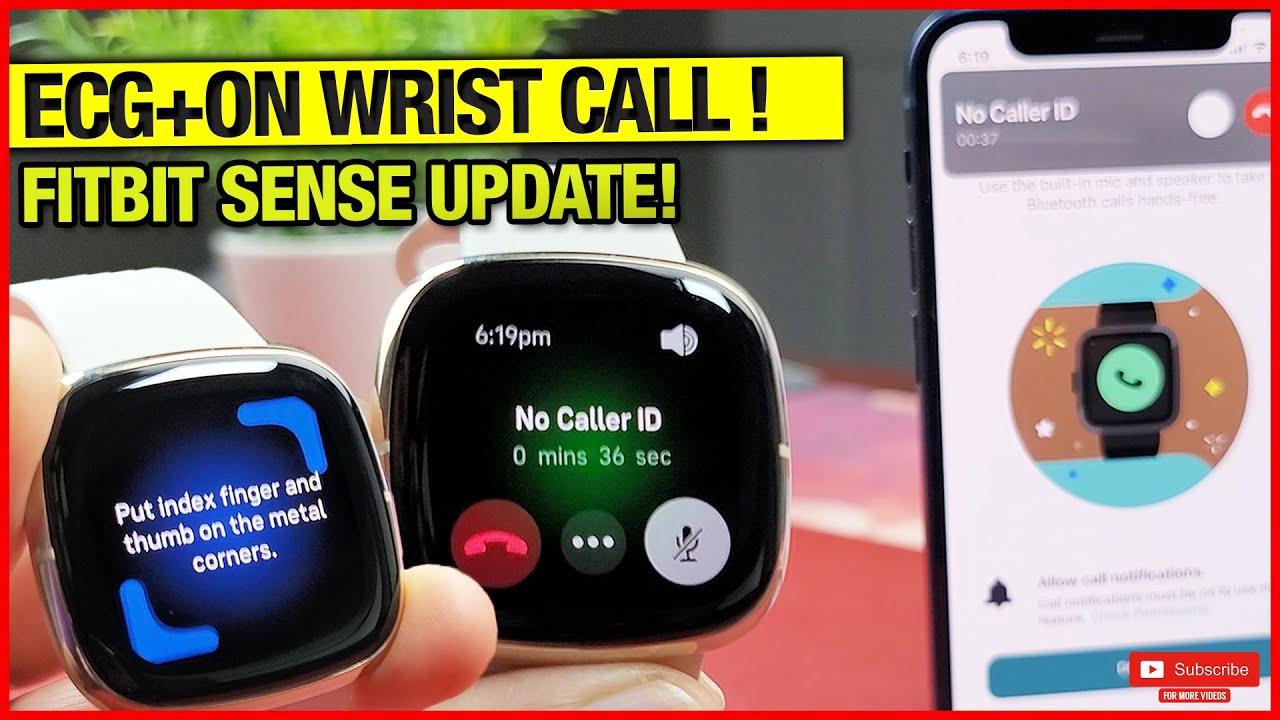 Fitbit Sense Update! (ECG+BT Calls+Google Assist)