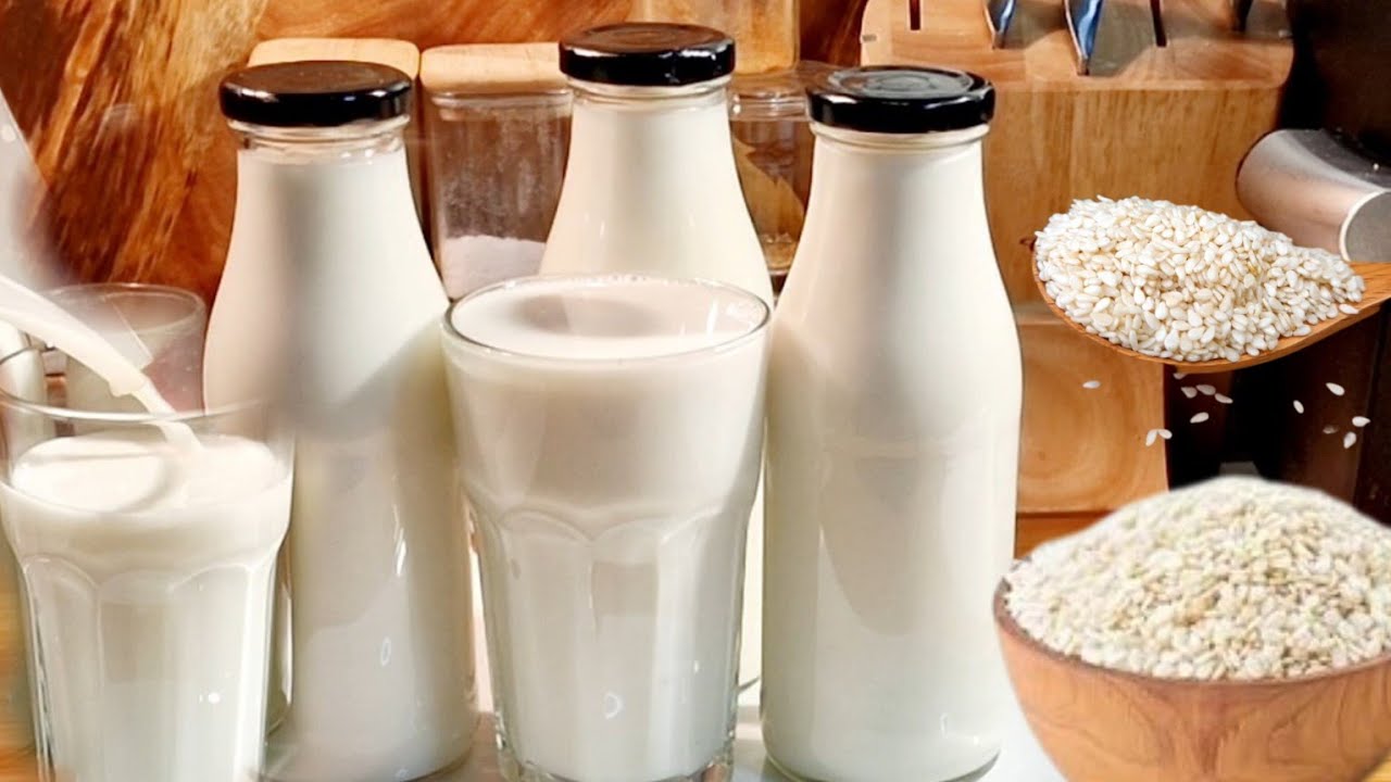 LAIT VÉGÉTALE Comment Je Réalise Le Lait Où Boisson Végétale De Graine De Sésame Riche En Calcium