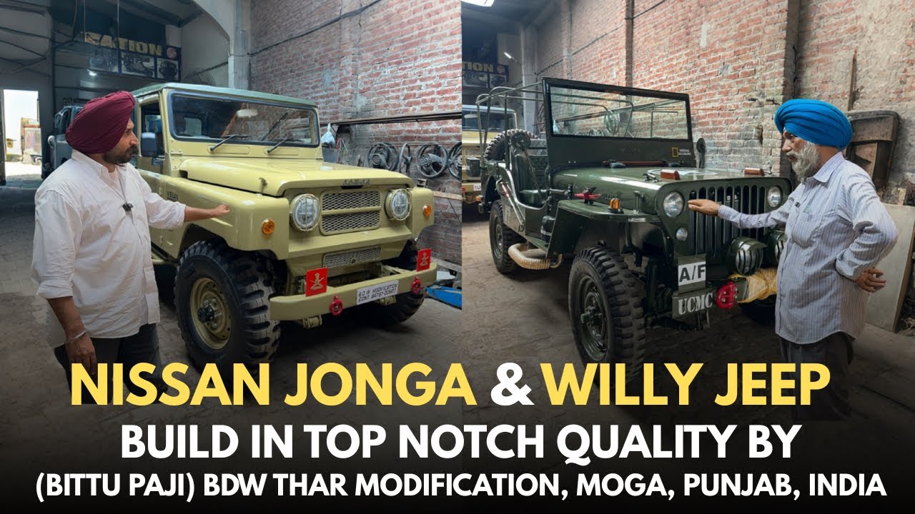 NISSAN JONGA & WILLY JEEP | ВЫСОЧАЙШЕЕ КАЧЕСТВО СБОРКИ | BDW THAR MODIFICATION, МОГА, ПЕНДЖАБ