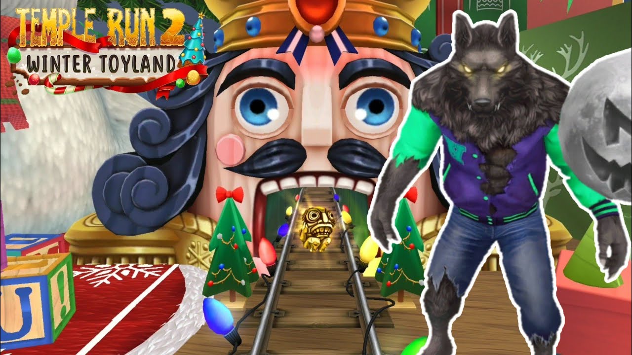 Wolfman Howlin Running in Winter Toyland Christmas  Map Temple Run 2 YaHruDv