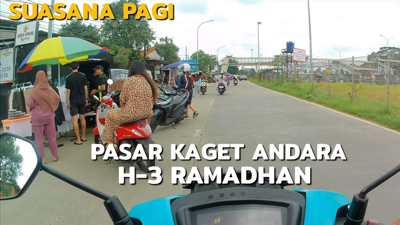 Suasana Pagi Pasar Kaget Andara Jelang Ramadhan H-3