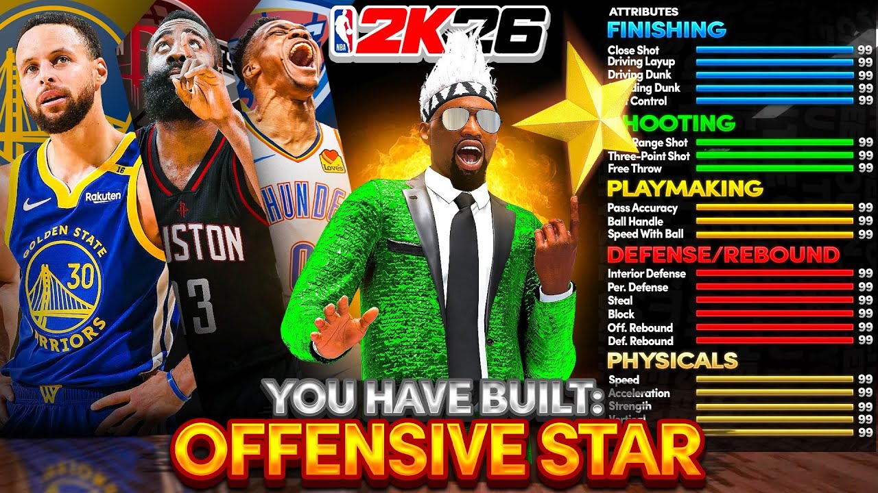 BEST 6&rsquo;4 POINT GUARD BUILD is an OFFENSIVE STAR in NBA 2K26! BEST ALL AROUND BUILD in NBA2K26!