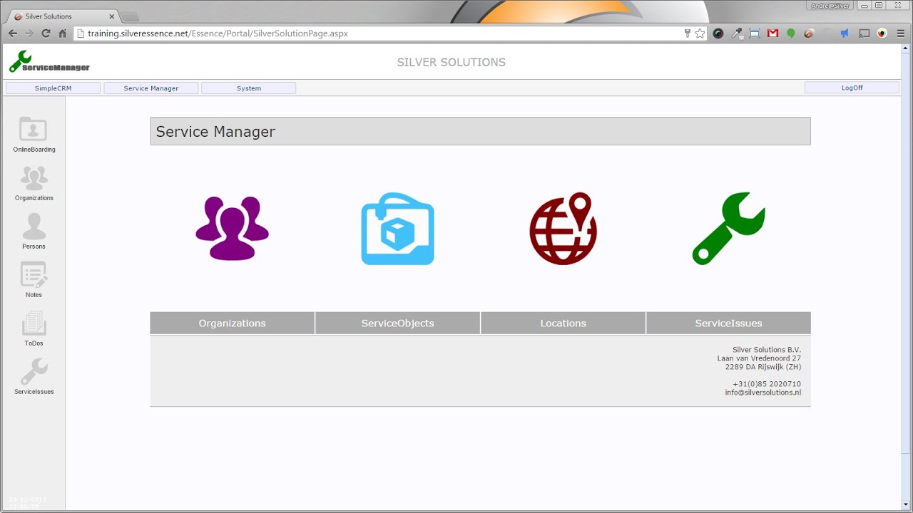 Service Management with Silver Essence: The Proof of Concept