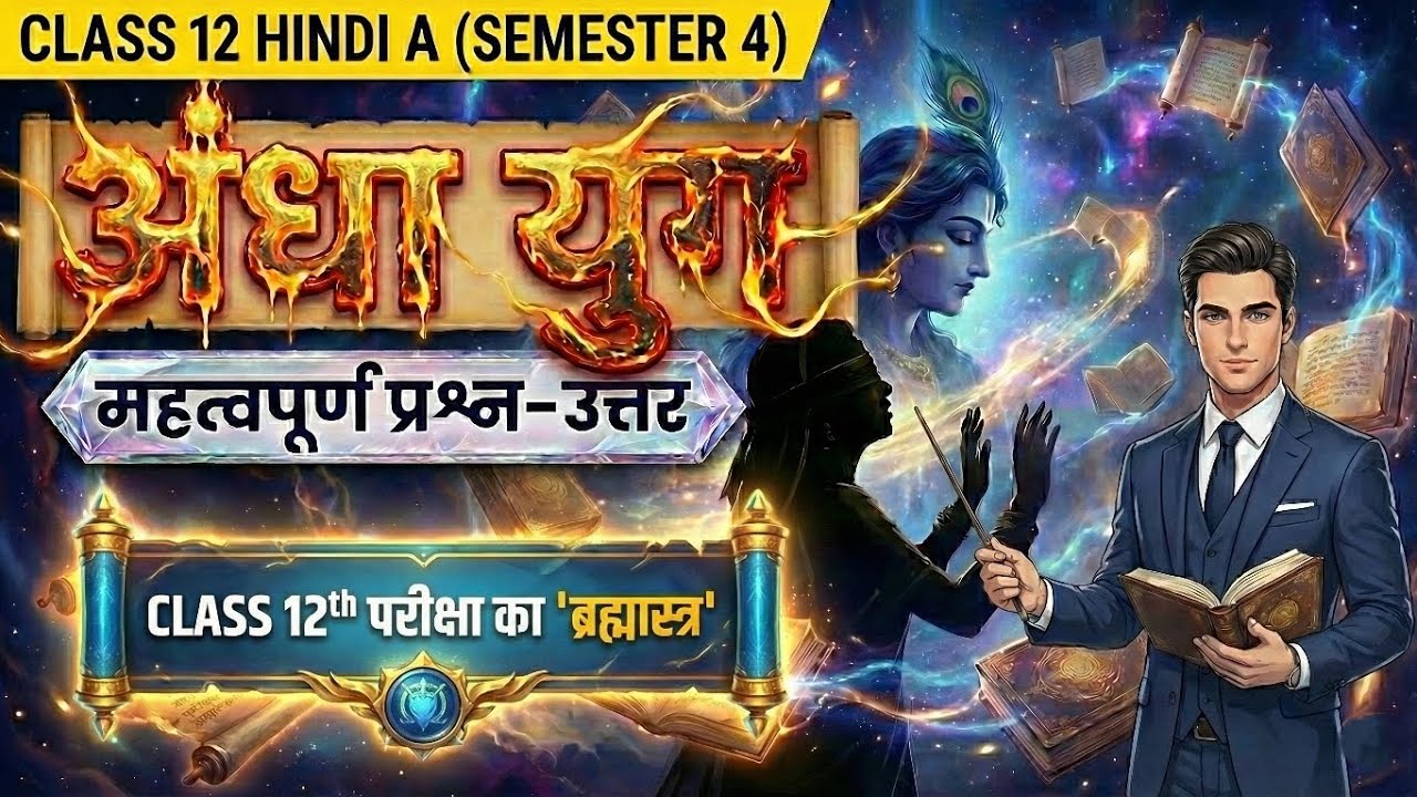 Andha Yug (अंधा युग) | Class 12 Hindi Sem 4 | Most Important Questions | Board Exam का 'ब्रह्मास्त्र