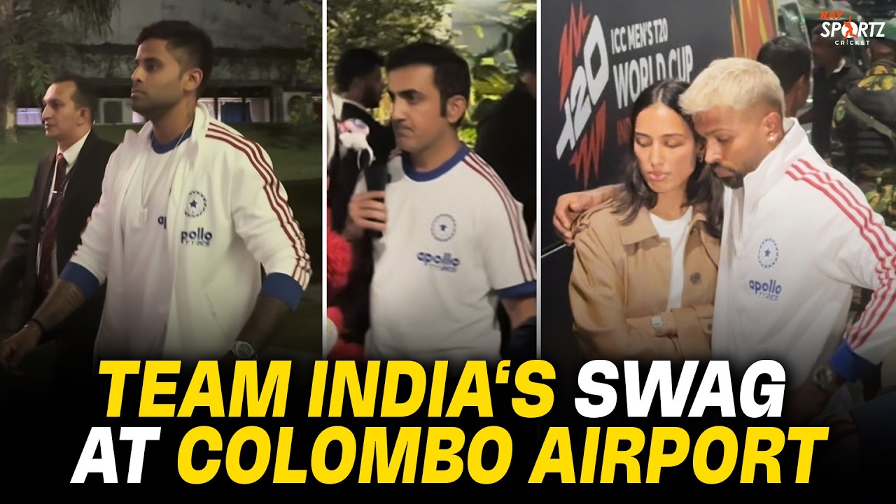 Team India’s Swag 😎 at Colombo Airport | Hardik with Girlfriend | Gambhir & SKY Lead the Charge