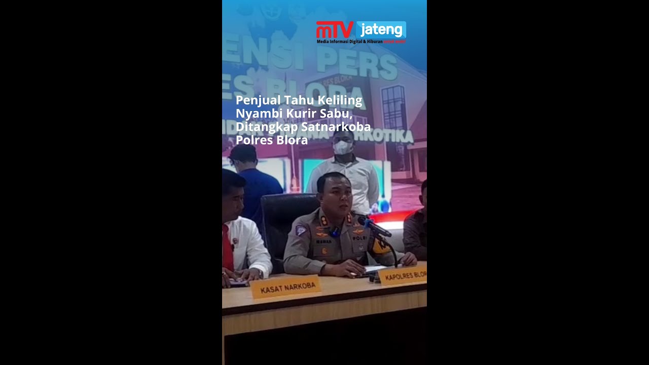 Penjual Tahu Keliling Nyambi Kurir Sabu, Ditangkap Satnarkoba Polres Blora