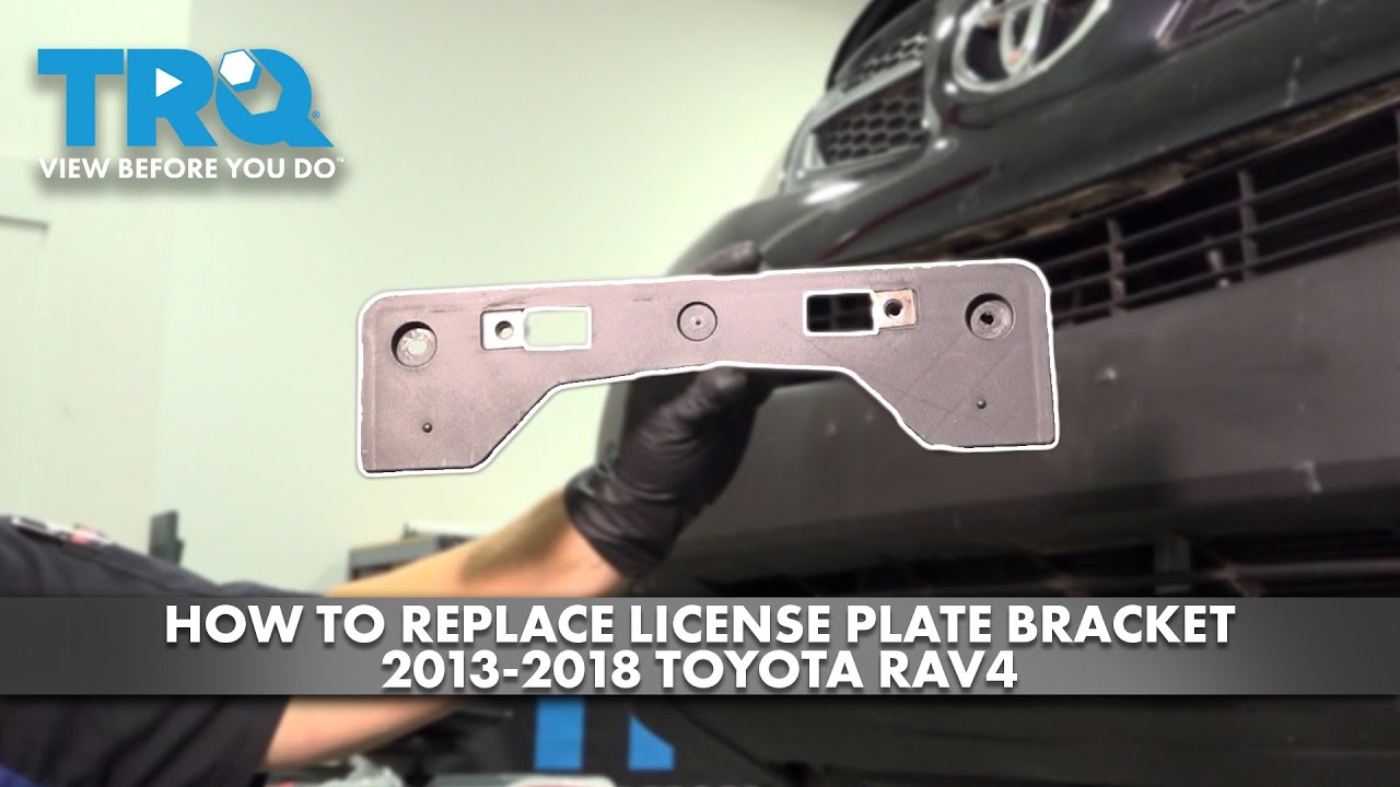 How to Replace License Plate Bracket 2013-2018 Toyota RAV4