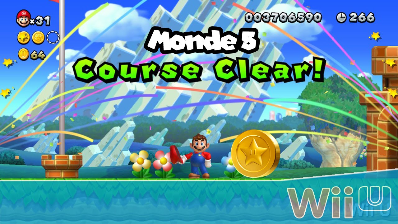 Super Mario Bros U - Toutes les étoiles : Jungle Cassis (Monde 5) - Wii U