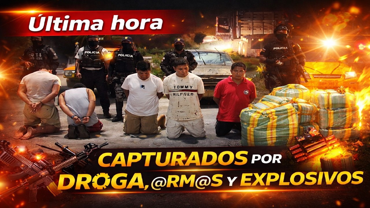 Última hora, Operativos dejan capturados por sustancias sujetas a fiscalización, armas y explosivos