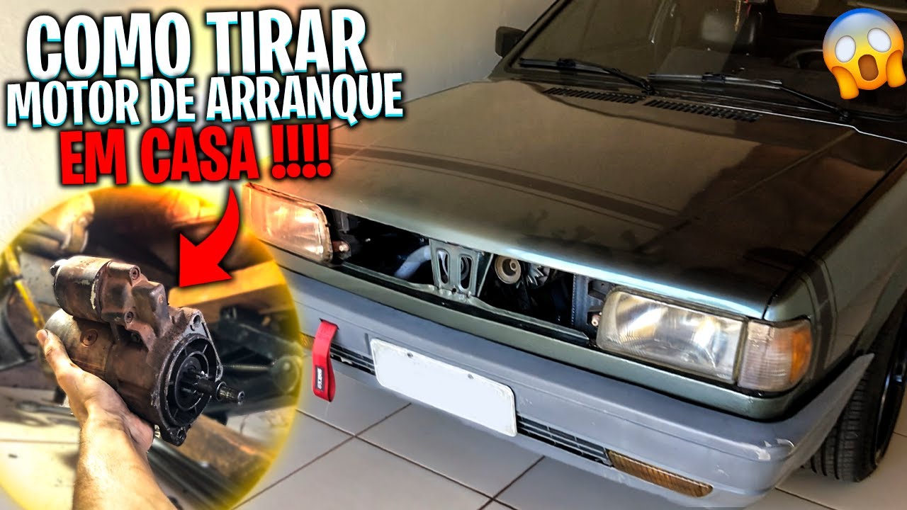 COMO TIRAR O MOTOR DE ARRANQUE DO GOL QUADRADO!✅