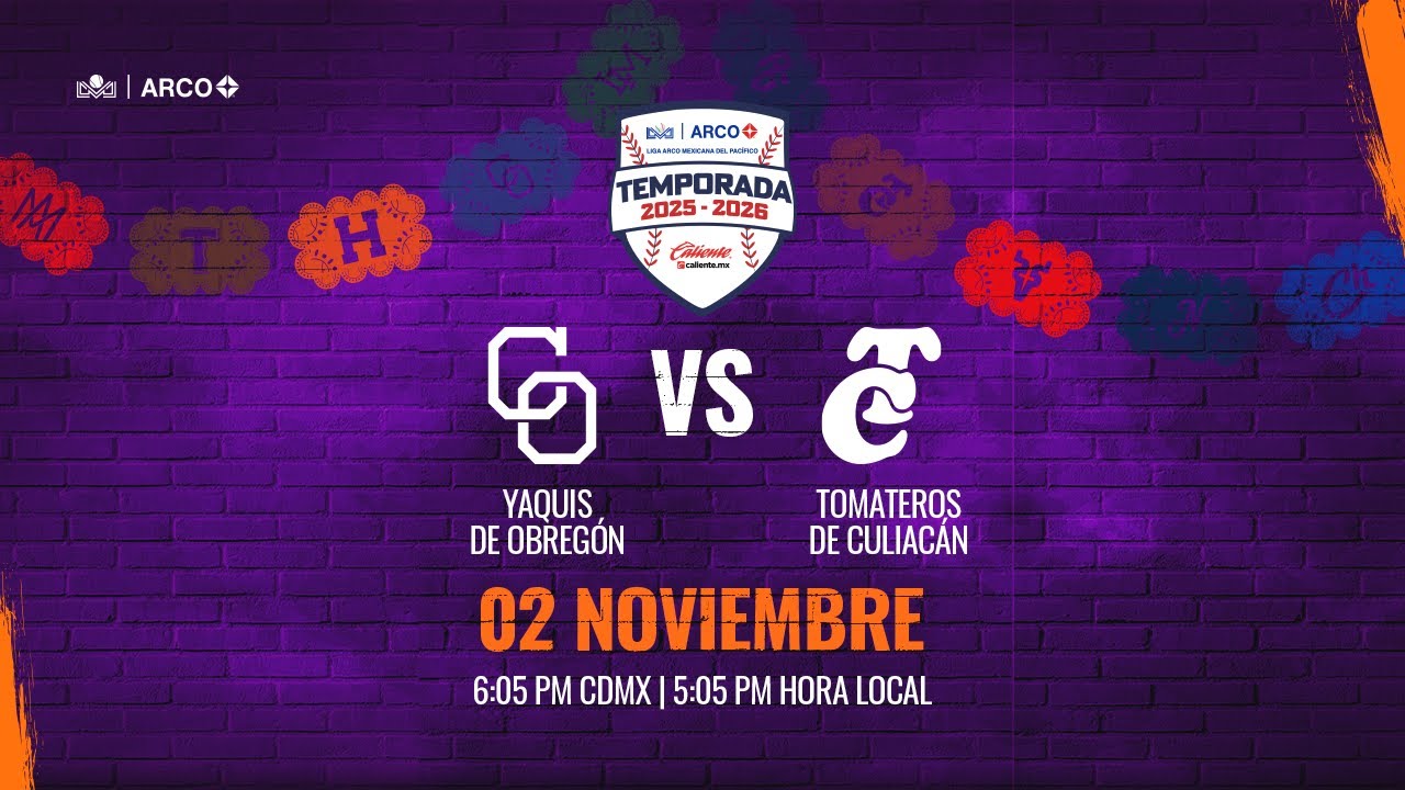 Yaquis de Obregon vs Tomateros de culiacan || 02 de Noviembre de 2025