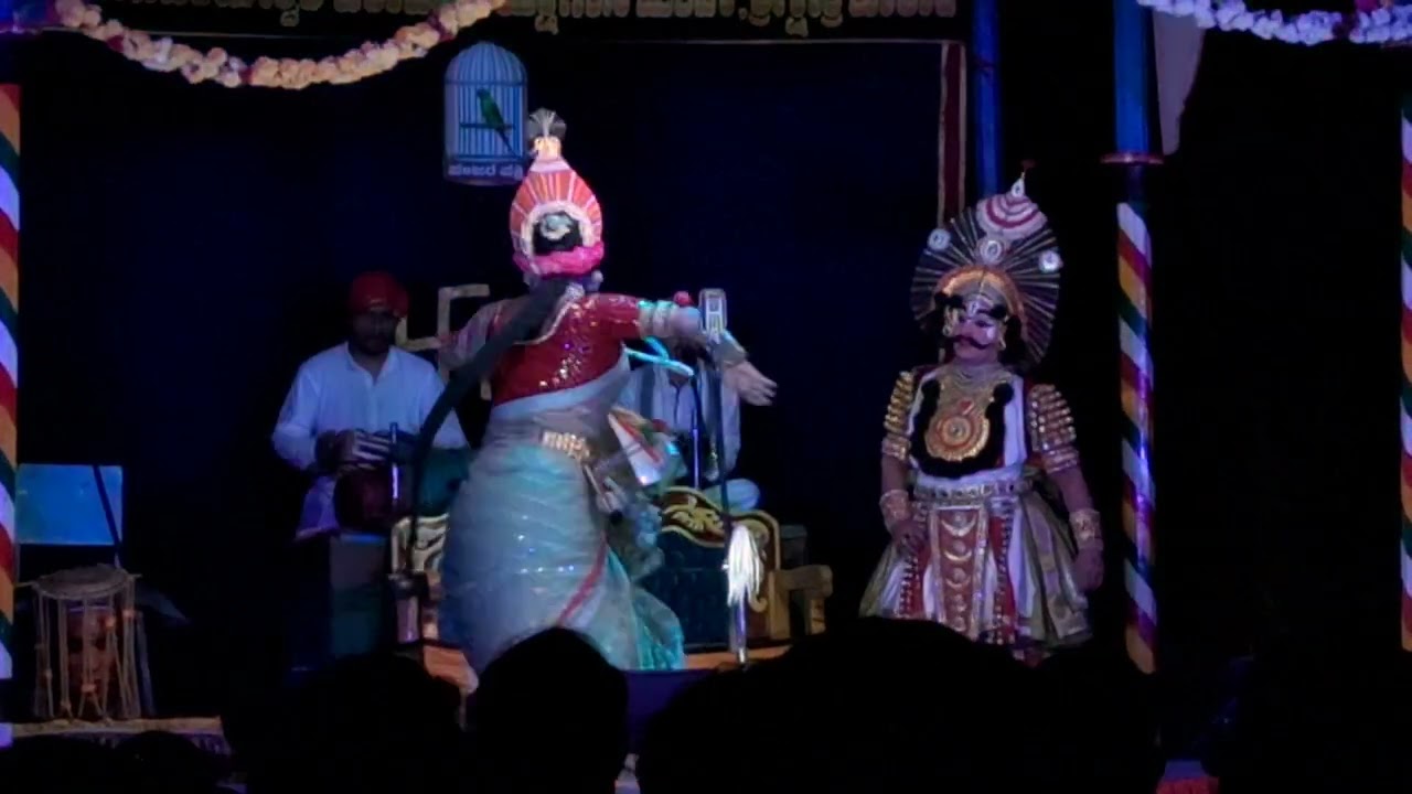 ಪಂಜರ ಪಕ್ಷಿ - ಹಾಲಾಡಿ ಮೇಳ- ಜೀವ ವೀಣೆ ಮಿಡಿಯುತಿಹುದು. ಗಣೇಶ ಬಿಲ್ಲಾಡಿ