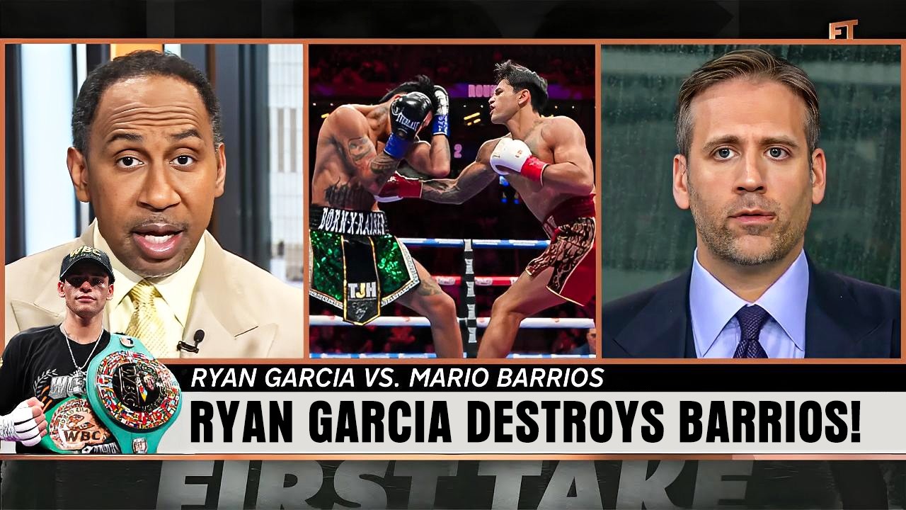Stephen A. Smith & Max Kellerman LIVE Reaction To Ryan Garcia BEATING Mario Barrios..