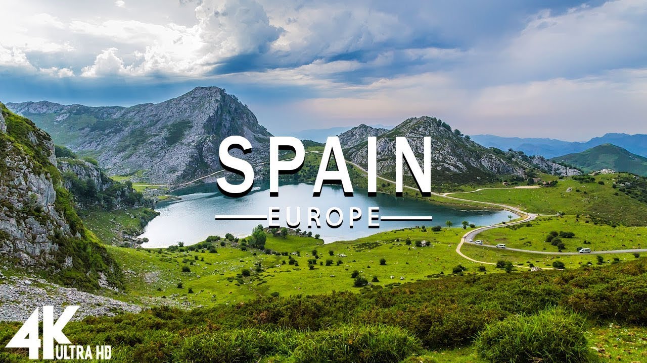 FLYING OVER SPAIN (4K UHD) - Relaxing Music Along With Beautiful Nature Videos - 4K Video HD