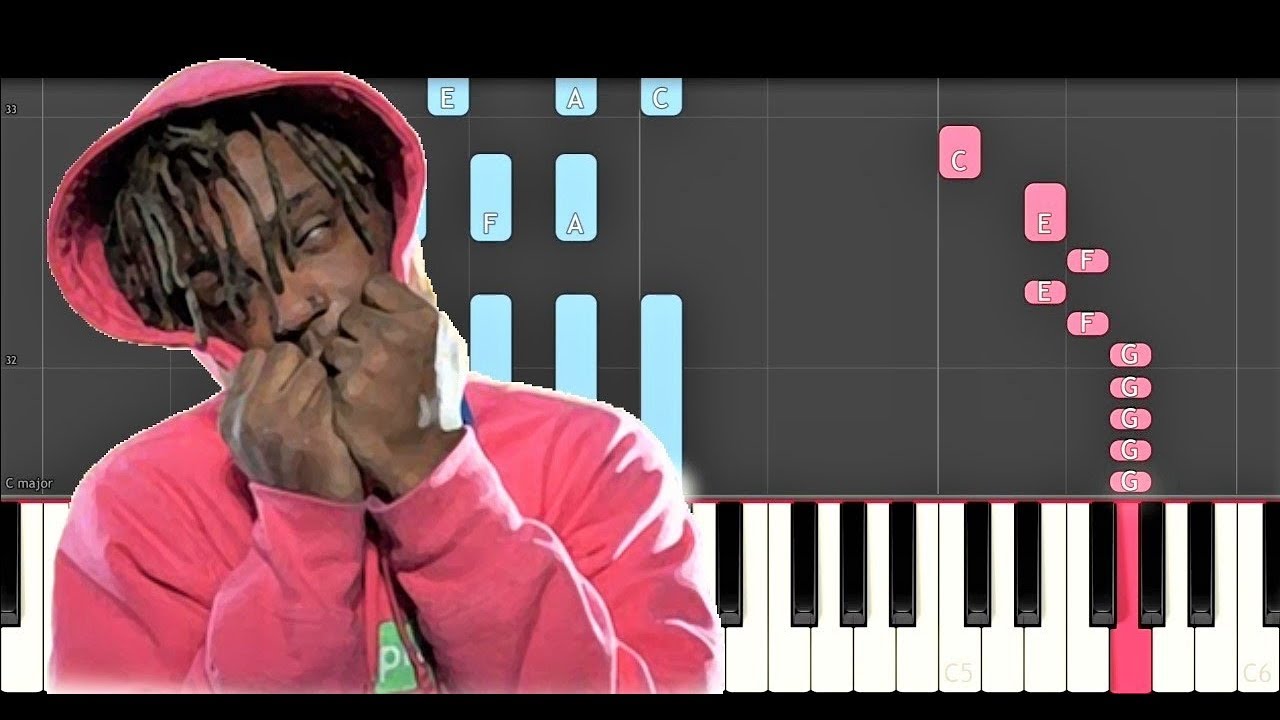 Juice Wrld - Wasted (Piano Tutorial) How to play - Cover