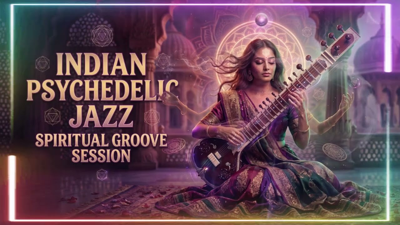 Indian Psychedelic Raga Jazz Rock 🌙 Monsoon Sitar Groove & Bansuri Mirage | Bollywood Desert Funk