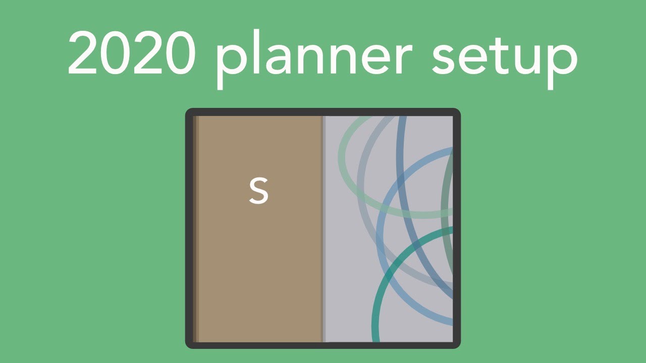 2020 traveler's notebook planner setup (simple & functional)