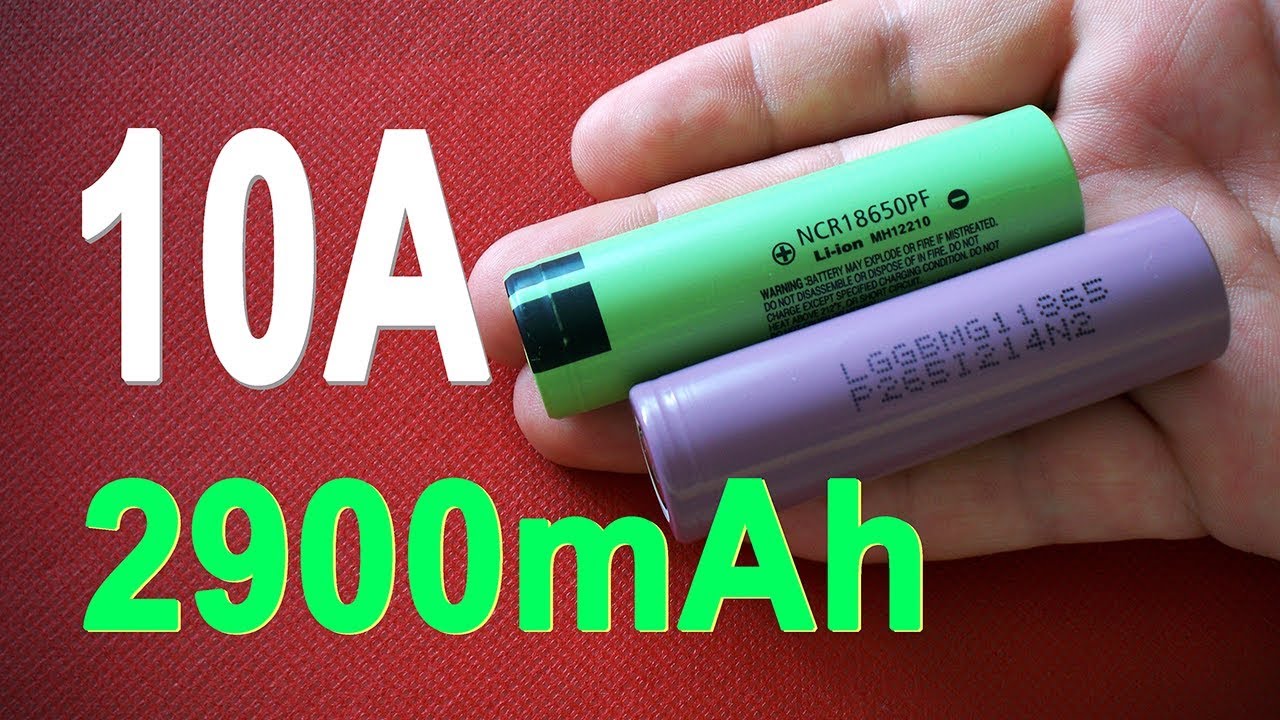 Panasonic NCR18650PF vs LG MG1 2900mAh Li-ion batteries' capacity test