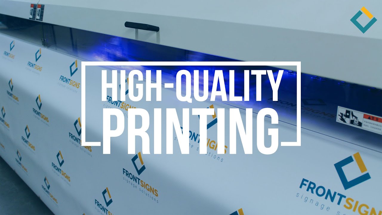 Large Format Printing with High Quality UV inks at Front Signs