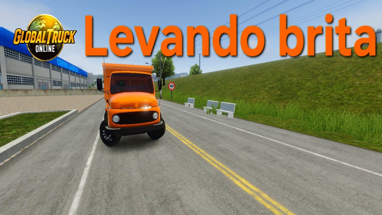 Levando brita para nova Macaé (global truck online)