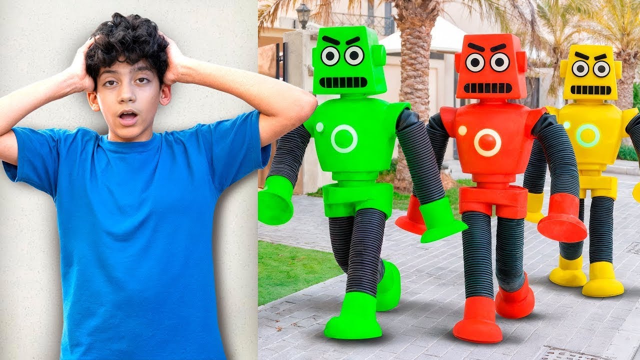 Robot Jadi Hidup di Dunia Nyata! 🤖 Jason dan Alex Bermain Robot Seru