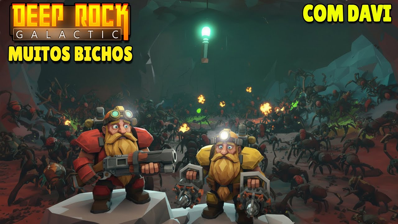 Deep Rock Galatic - Missão Matar 900 bichos feat Davi #drg