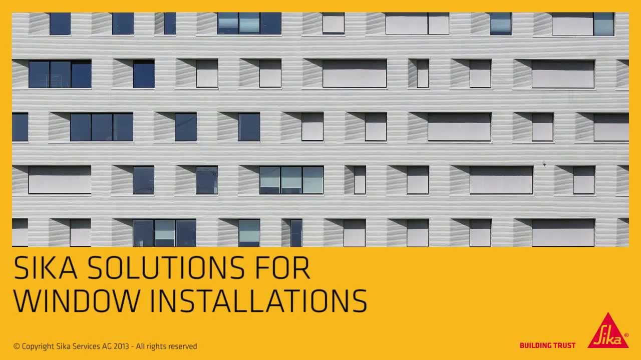 Sika Window Installation Solution