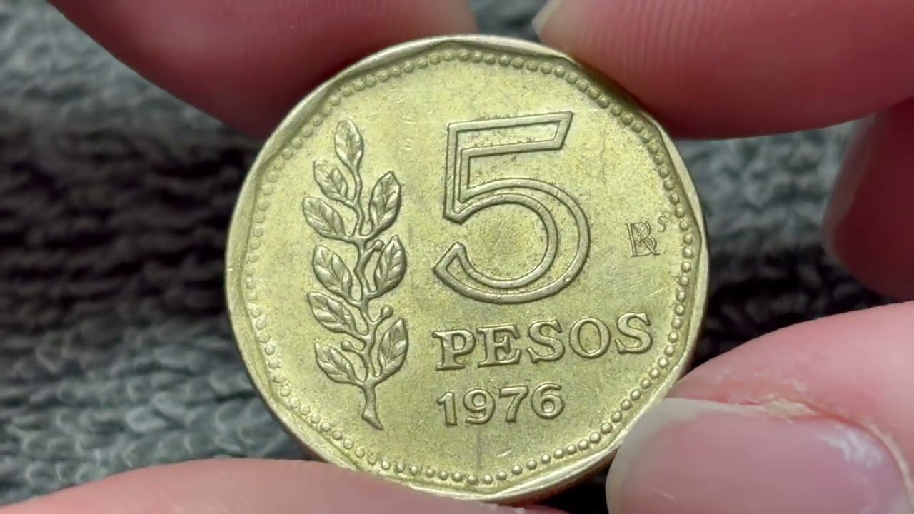 Монета Аргентина 5 песо 1976 года &bull; Стоимость, информация, тираж, история и многое другое
