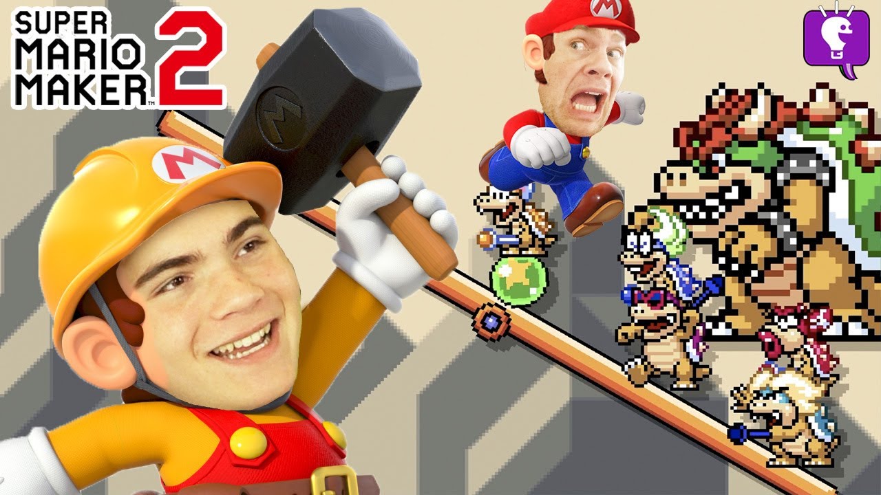 Bowser Family Reunion Mario Maker 2 on HobbyFamilyTV