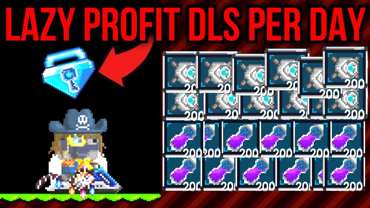 LAZY PROFIT in 2022! How To Get RICH in Growtopia! (50DLS PER DAY!!)