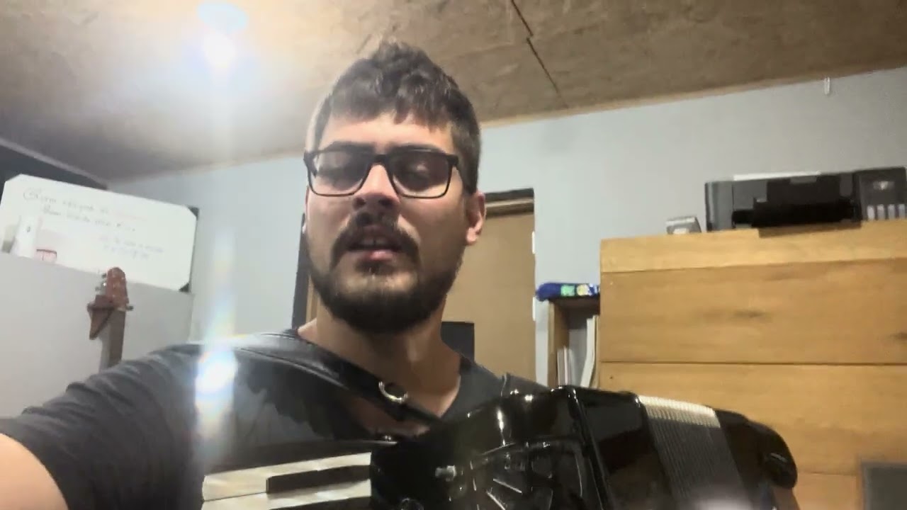 Vídeo aula acordeon - andei sonhei - tchê garotos 