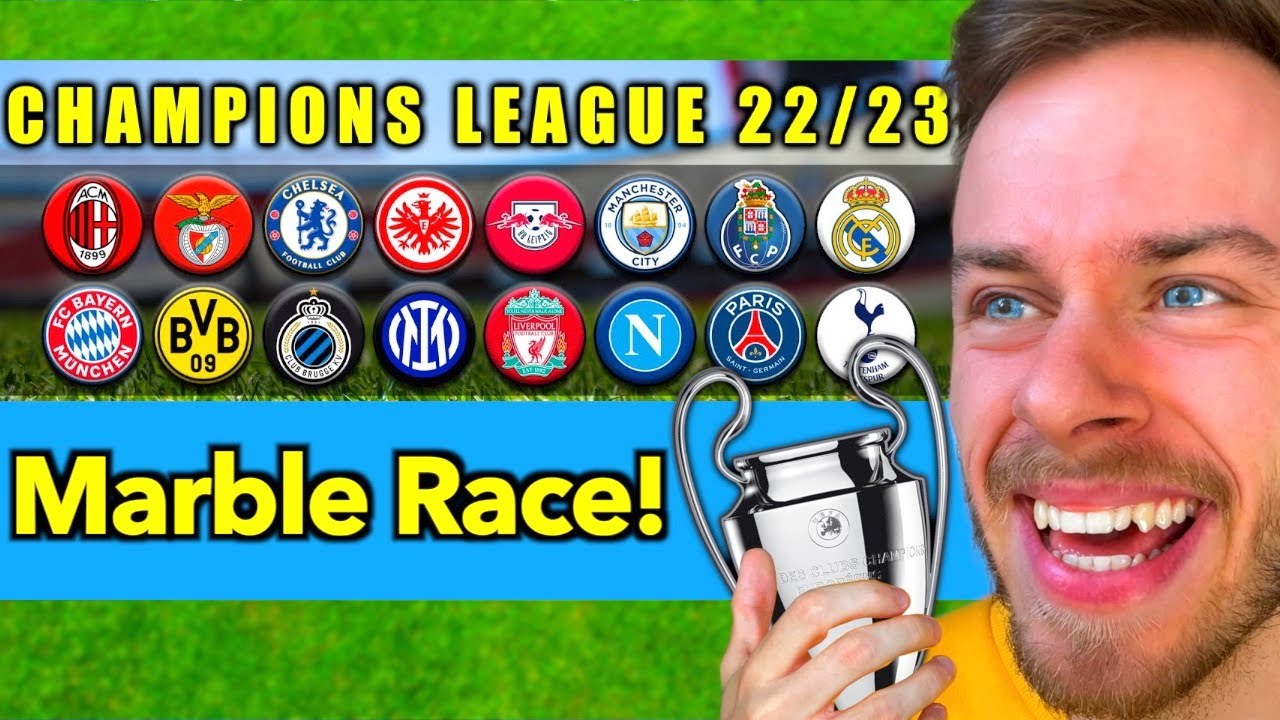 MARBLE RACE sagt das ACHTELFINALE der CHAMPIONS LEAGUE 2023 voraus! 👀⚽️ (mit Überraschung!)