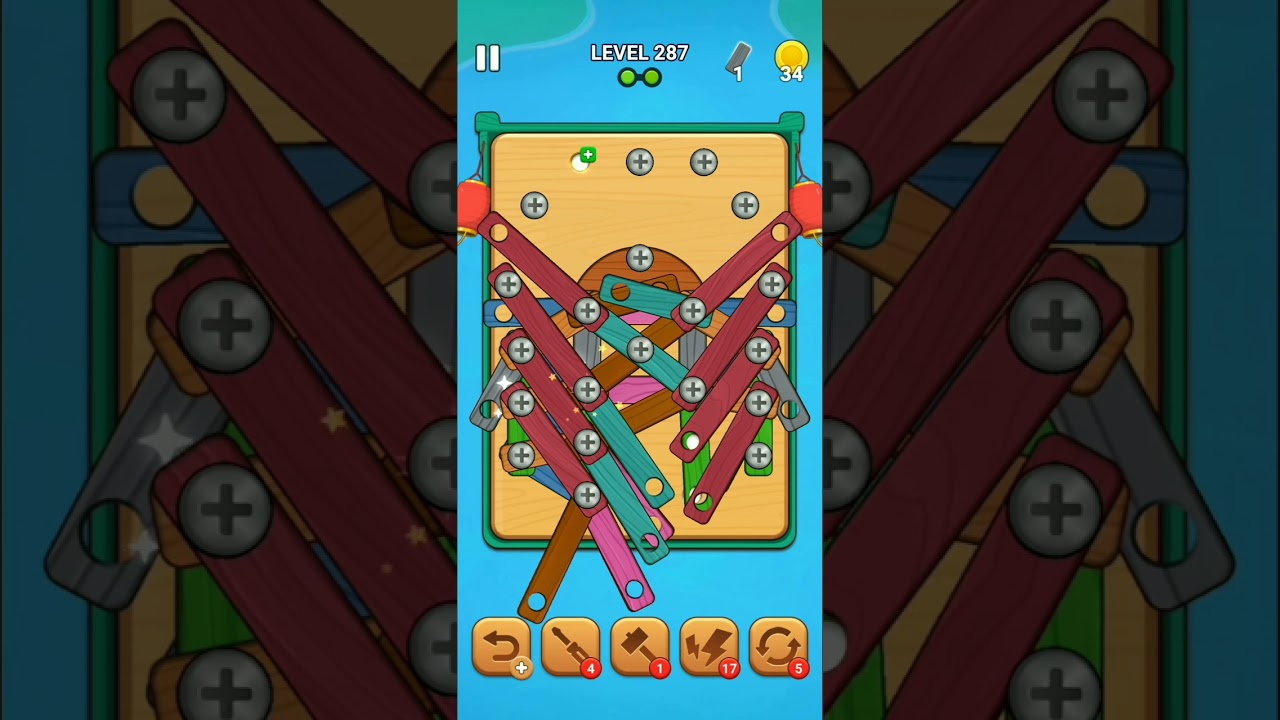 wood nuts & bolts, screw level 287