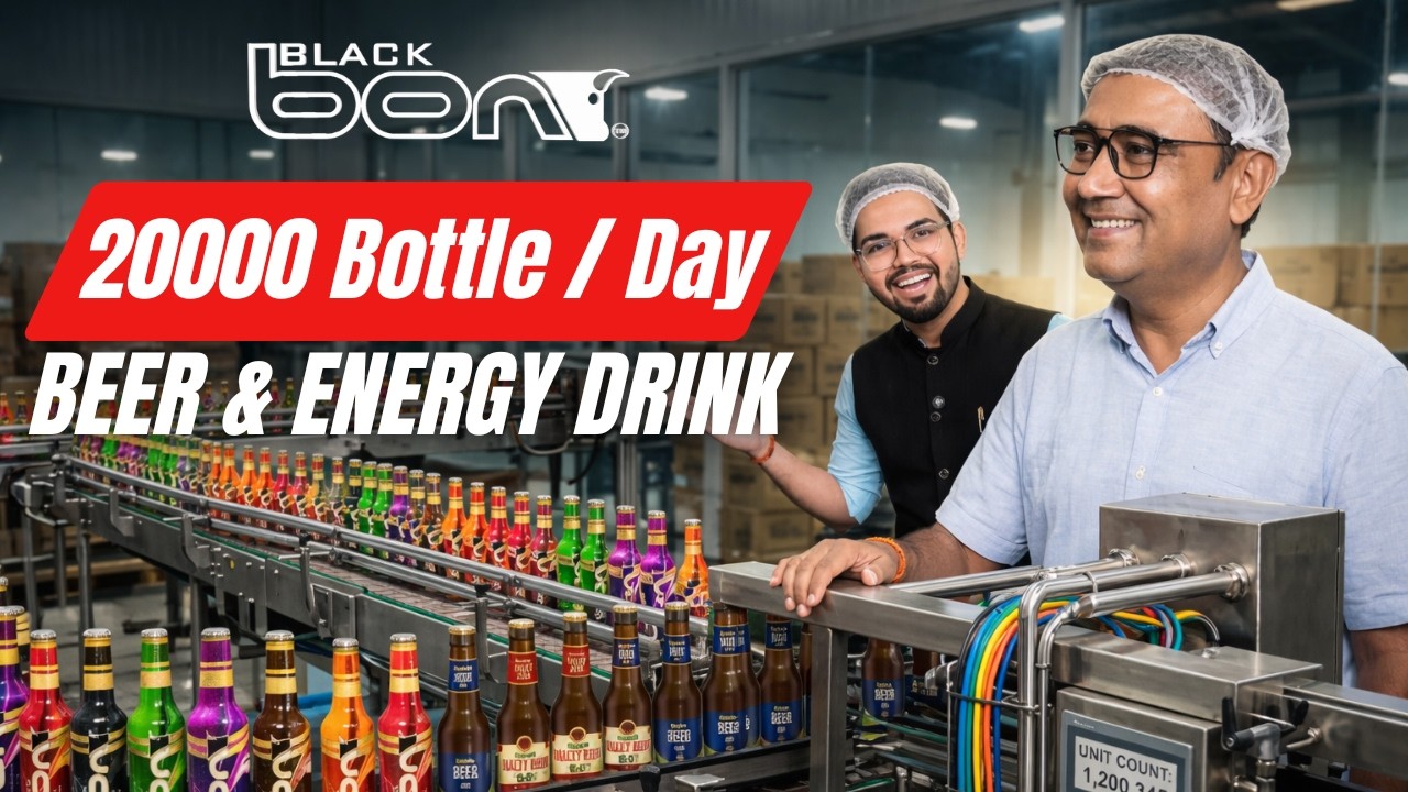 ₹0 Funding થી Global Brand! Inside Gujarat&rsquo;s NON ALCOHOLIC BEER & ENERGY DRINK Factory | Black Bon