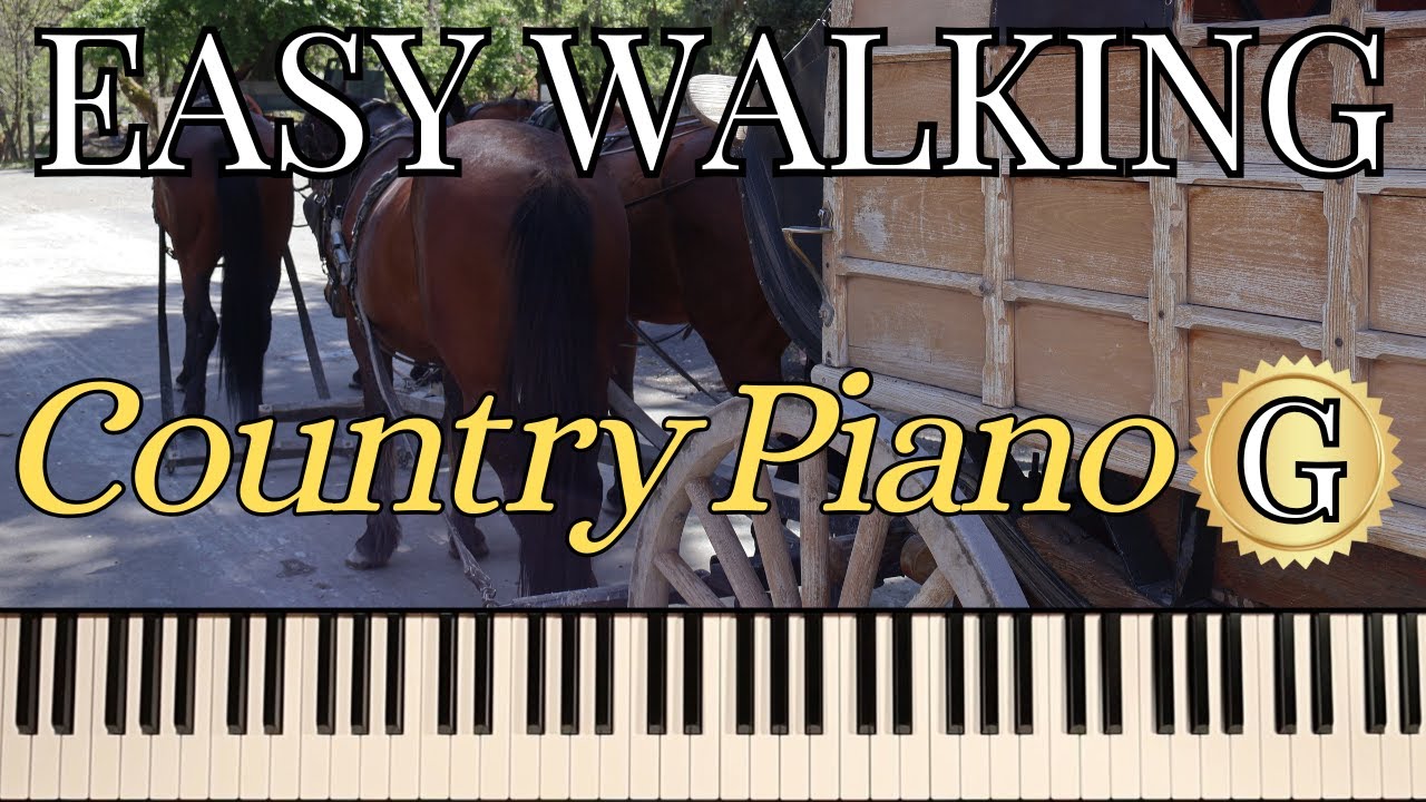 EASY WALK BETWEEN PIANO CHORDS (KEY G)