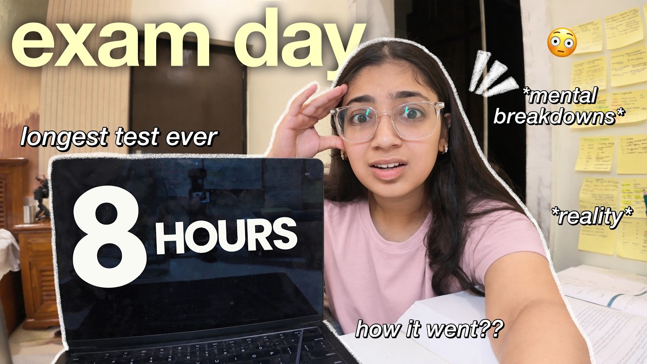 8 HOUR EXAM VLOG📝 how it REALLY went...😭