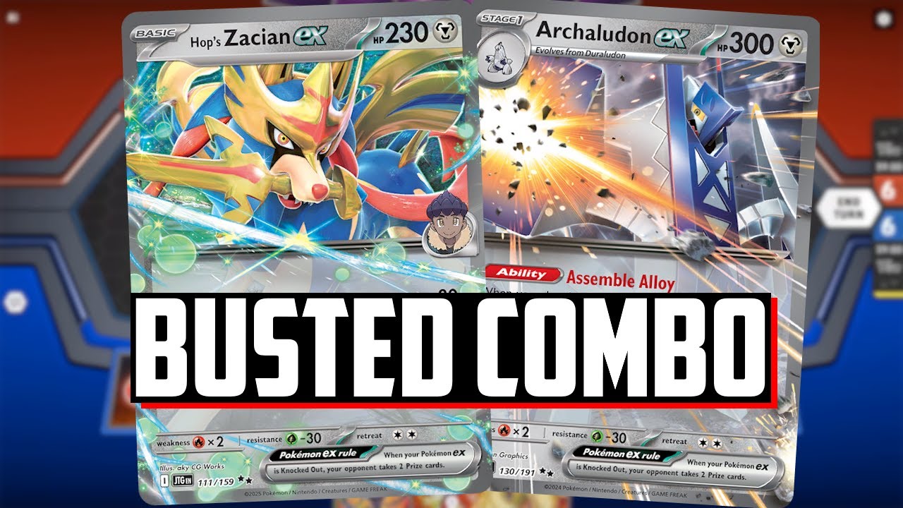 Hop's Zacian ex with Archaludon ex is a BUSTED COMBO! - (Pokemon TCG Live Deck List + Matches)