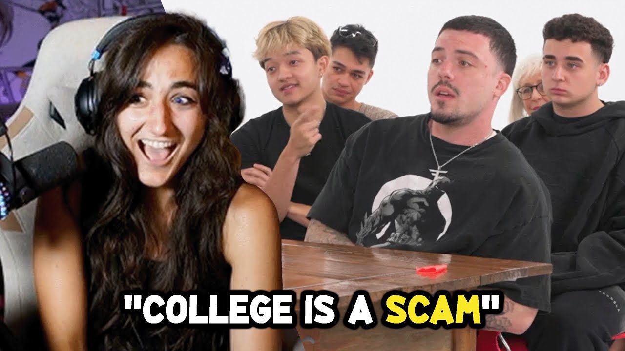 Ludawissy reacts to College Graduates VS Dropouts Debate: Is College Worth It? | Faze