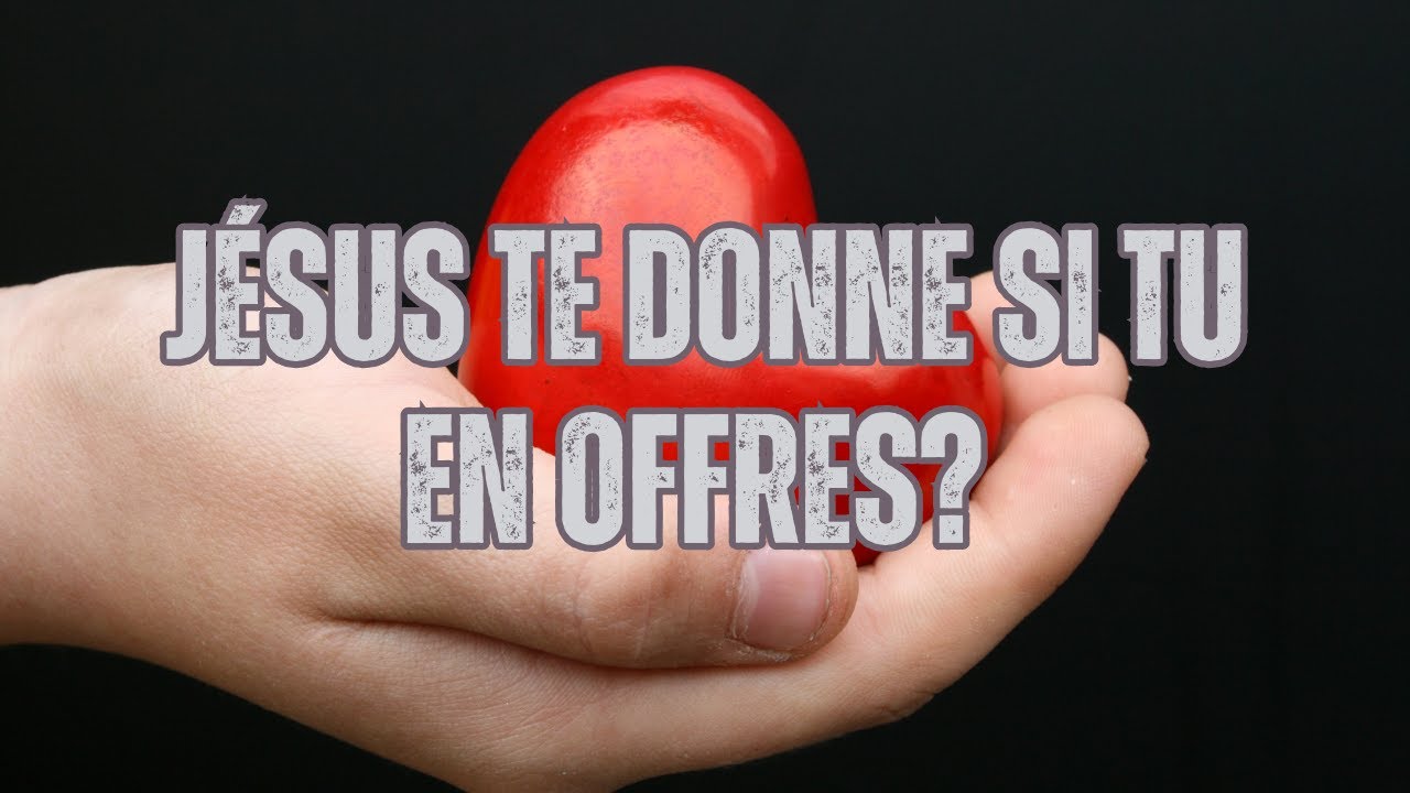 Sabbat du 12 Avril 2025 : Jésus te donnes si tu en offres - Pasteur Eddy CARNEVA