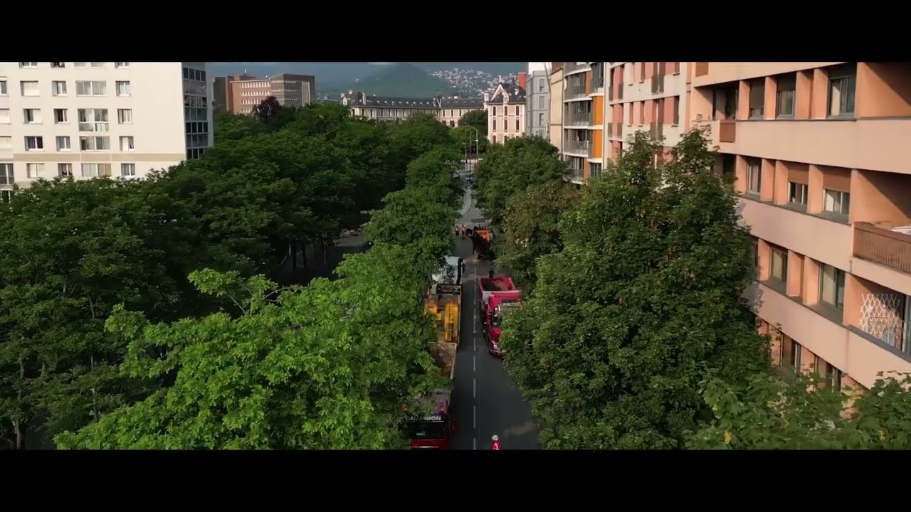 InspiRe : Avancement des aménagements - secteur Gare SNCF à Clermont-Ferrand (drone)