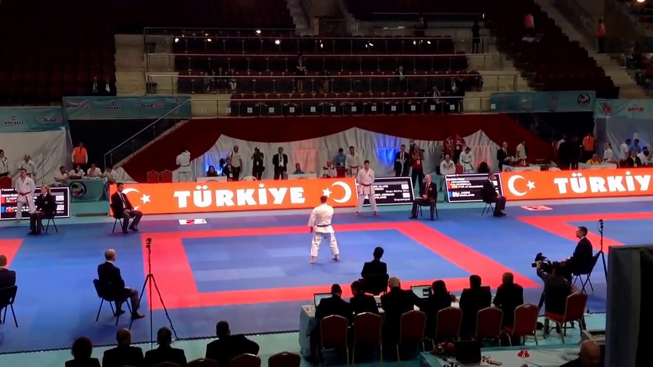 Jordan Szafranek (SCO) v Aljaz Klanecek (SLO)- 51st European Senior Karate Championship 2017