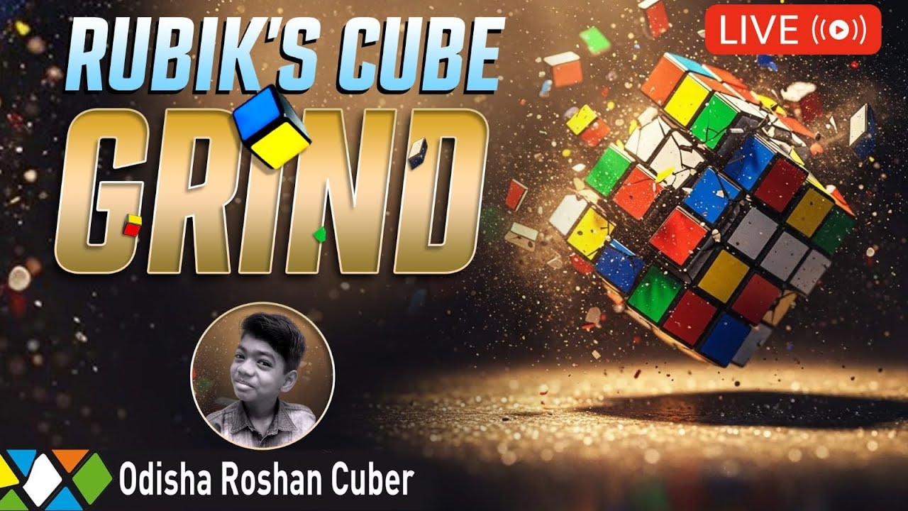 GRIND DAY 8 for Rubik's Cube Competition @odisharoshancuber #dhananjaya #rubikscube