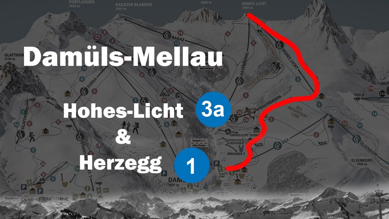 DAMÜLS-MELLAU. Skirun Hohes Licht (3a) & Herzegg (1) 【DJI Pocket 2 | 4K/30FPS 】